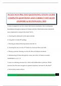 NCLEX NGN PRE-TEST QUESTIONS &sol; STUDY GUIDE COMPLETE QUESTIONS AND CORRECT DETAILED ANSWERS & RATIONALES &sol; 2025