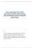 FULL GED PRACTICE TEST MULTIPLE CHOICE QUESTIONS AND ANSWERS LATEST UPDATES 2025&sol;2026