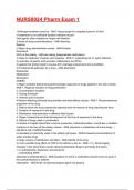 NURS8024 Pharm Exam 1 2025&sol;2026 Questions With Completed Solutions&period;
