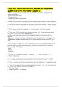 TACO BELL SHIFT LEAD ACTUAL EXAMS SET 2025&sol;2026 QUESTIONS WITH ANSWERS TAGGED A&plus;