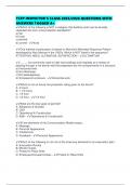 TCFP INSPECTOR'S CLASS 2025&sol;2026 QUESTIONS WITH ANSWERS TAGGED A&plus;