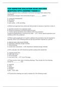 TCFP INSPECTOR EVALUATION EXAM 2025&sol;2026 QUESTIONS WITH ANSWERS TAGGED A&plus;