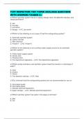 TCFP INSPECTORS TEST PAPER 2025&sol;2026 QUESTIONS WITH ANSWERS TAGGED A&plus;