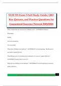 NUR 533 Exam 3 Full Study Guide &sol; 200&plus; Key Quizzes&comma; and Practice Questions for Guaranteed Success &sol; Newest 2025&sol;2026