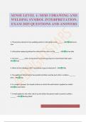 SENSE LEVEL 1&colon; MOD 3 DRAWING AND WELDING SYMBOL INTERPRETATION&period; EXAM 2025 QUESTIONS AND ANSWERS