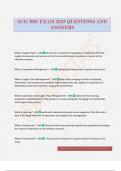 SCO 3001 EXAM 2025 QUESTIONS AND ANSWERS