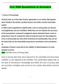 CLC 058 &lpar;Latest 2025 &sol; 2026 Update&rpar; Questions and Verified Answers &vert; 100&percnt; Correct &vert; Grade A&plus;