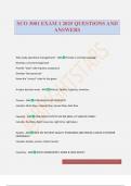 SCO 3001 EXAM 1 2025 QUESTIONS AND ANSWERS