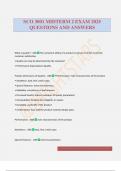 SCO 3001 MIDTERM 2 EXAM 2025 QUESTIONS AND ANSWERS