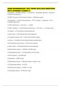 UAMS MICROBIOLOGY TEST PAPER 2025&sol;2026 QUESTIONS WITH ANSWERS TAGGED A&plus;