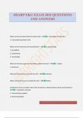 SHARP EKG EXAM 2025 QUESTIONS AND ANSWERS