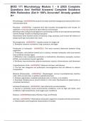 BIOD 171 Microbiology Module 1 - 6 &vert;2025 Complete Questions And Verified Answers&sol; Complete Solutions With Rationales &vert;Get It 100&percnt; Accurate&excl;&excl; Already graded A&plus;
