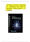 TEST BANK For Alcamos Fundamentals of Microbiology&comma; 12th Edition by Jeffrey C&period; Pommerville&comma;ISBN&semi; 9781284100952 All Chapters 1 - 27 Fully Covered&comma; Complete Guide A&plus;&vert;&vert;NEWEST VERSION&vert;&vert;&period;