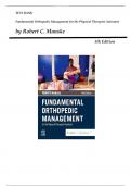 Test Bank for Fundamental Orthopedic Management for the Physical Therapist Assistant &lpar;5th Edition&comma; by Robert C&period; Manske &rpar; Chapter 1 to 29
