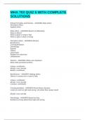 MHA 703 QUIZ 5 WITH COMPLETE SOLUTIONS