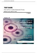 TEST BANK FOR Potter and Perry's Canadian Fundamentals of Nursing by Barbara J&period; Astle&comma; Wendy Duggleby & Patricia A&period; Potter &comma; ISBN&colon; 9780323870658 Chapters 1-48 &vert;All Chapters Verified&vert; Guide A&plus;