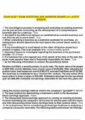 BA109 QUIZ 7 EXAM QUESTIONS AND ANSWERS GRADED A&plus; LATEST UPDATE&period;