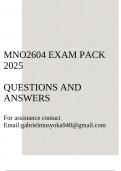 MNO2604 Exam pack 2025&lpar;Questions and answers&rpar;