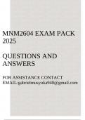 MNM2604 Exam pack 2025&lpar;Business to Business Marketing&rpar;