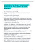 LSUS MBA-703 &lpar;SADHYA&rpar; MODULE 3 QUESTIONS AND ANSWERS 100&percnt; CORRECT