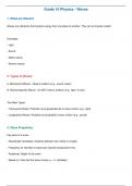 Class notes Physical Sciences 