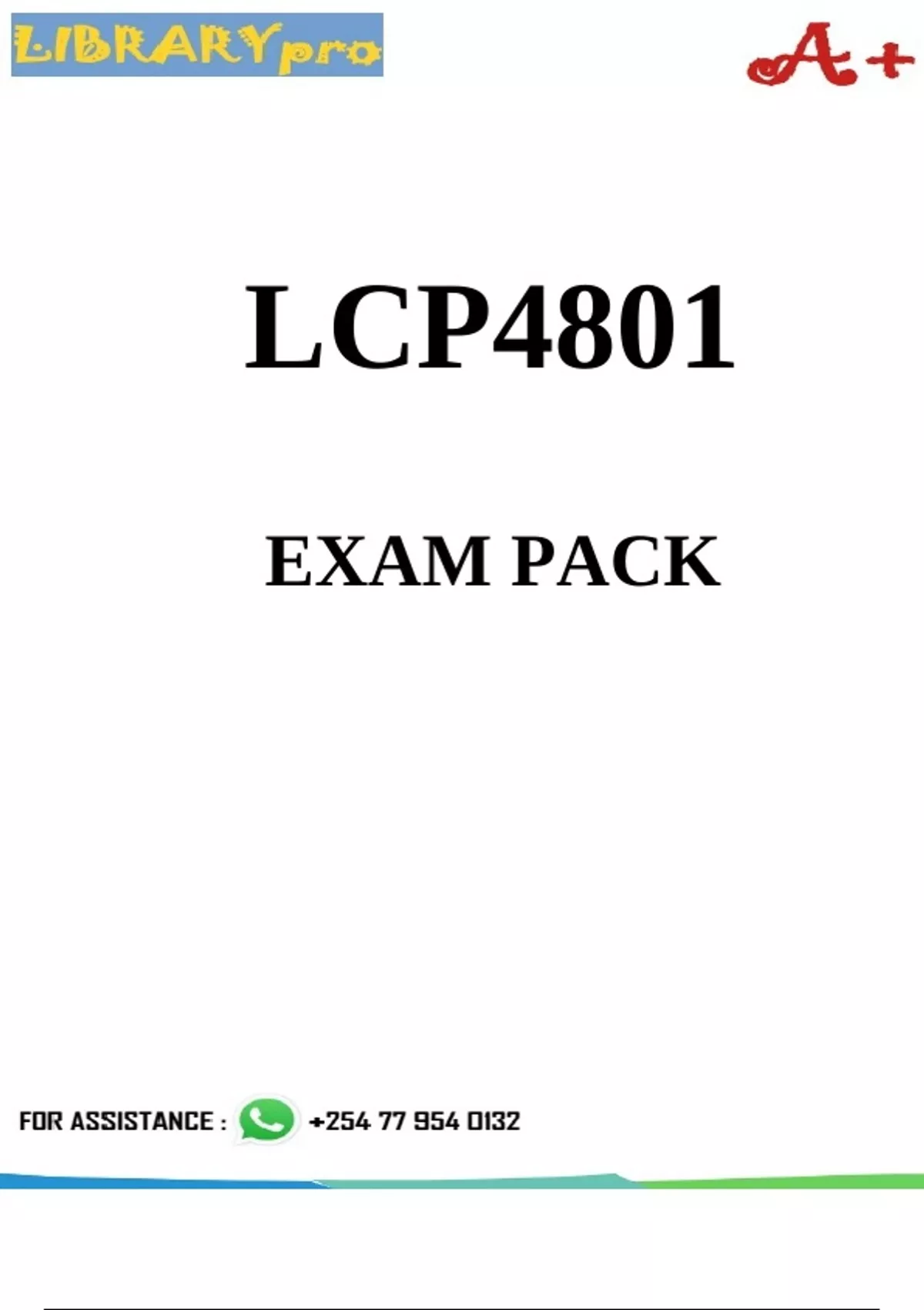LCP4801 EXAM PACK 2026 | UNISA Past Papers, Questions & Answers ...
