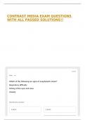 CONTRAST MEDIA EXAM QUESTIONS WITH ALL PASSED SOLUTIONS&excl;&excl;