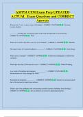 ASFPM CFM Exam Prep UPDATED  ACTUAL  Exam Questions and CORRECT  Answers 