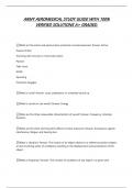 ARMY AEROMEDICAL STUDY GUIDE WITH 100&percnt; VERIFIED SOLUTIONS A&plus; GRADED&period;