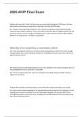2025 AHIP Final Exam Questions and Answers &vert; 100&percnt; Correct &vert; Rated A&plus;&period;