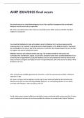 AHIP 2024&sol;2025 final exam Questions and Answers &vert; 100&percnt; Correct &vert; Rated A&plus;&period;