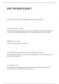 EMT REVIEW EXAM 3 QUESTIONS AND ANSWERS GRADE A&plus;&period;