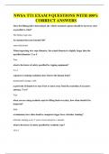 NWSA TT1 EXAM 10 QUESTIONS WITH 100&percnt; CORRECT ANSWERS