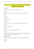 NWSA TT1 EXAM 8 QUESTIONS WITH 100&percnt; CORRECT ANSWERS