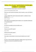 NWSA TT1 EXAM 7 QUESTIONS WITH 100&percnt; CORRECT ANSWER