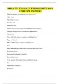 NWSA TT1 EXAM 6 QUESTIONS WITH 100&percnt; CORRECT ANSWERS