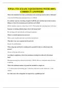 NWSA TT1 EXAM 3 QUESTIONS WITH 100&percnt; CORRECT ANSWERS