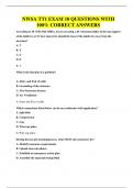 NWSA TT1 EXAM 10 QUESTIONS WITH 100&percnt; CORRECT ANSWERS