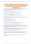 LSAT LOGICAL REASONING 2025 QUESTIONS WITH ANSWERS UPDATED