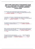 IMSA WORK ZONE SAFETY EXAM NEWEST EXAM 2025 &vert; ALL QUESTIONS AND CORRECT ANSWERS &vert; ALREADY GRADED A&plus; &vert; VERIFIED ANSWERS &vert; LATEST EXAM