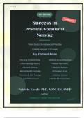 TEST BANK FOR SUCCESS IN PRACTICAL  VOCATIONAL NURSING UPDATED 8TH EDITION  VERIFIED KNECHT LATEST 2025 GRADED A&plus;