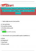 CSLB B License General Contractor Exam Questions and Answers 2025&sol;2026&vert; 100&percnt; Correct Verified Answers