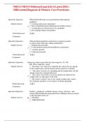 FNP NR511 &colon; Differential Diagnosis Midterm Exam at Chamberlain College 2024 Expected Questions & Revised Correct Answers&period; &lpar;2025 &sol; 2026&rpar; 100&percnt; Guaranteed Pass