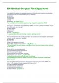 RN Medical-Surgical Final&sol;Iggy book Exam Questions &plus; Answers Graded A&plus;