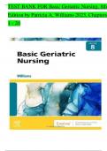 Test bank  Basic Geriatric Nursing&comma; 8th Edition &ndash; Patricia A&period; Williams &lpar;2023&rpar; &ndash; Complete Test Bank for Chapters 1&ndash;20