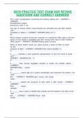 BICSI PRACTICE TEST EXAM 2025 RETAKE QUESTIONS AND CORRECT ANSWERS   