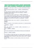 BICSI TECHNICIAN EXAM LATEST QUESTIONS WITH 100&percnt; CORRECT ANSWERS 2025 UPDATE 