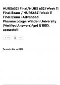 NURS6521 Final&sol;NURS 6521 Week 11 Final Exam &sol; NURS6521 Week 11 Final Exam &colon; Advanced Pharmacology&colon; Walden University &lpar;Verified Answers&rpar;&sol;get it 100&percnt; accurate&excl;&excl;