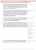 CMS pharmacology Proctored update&vert;comprehensive questions and verified answers &lpar;complete solutions&rpar; Exam&vert;GRADE A&plus;&excl;&excl;
