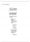 C777 HTML "Speed Run" Cheat Sheet With complete solutions 2025